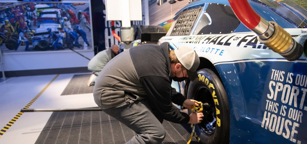 Nascar Hall of Fame pit stop